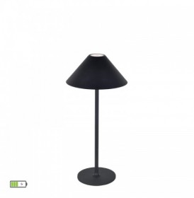 Lampa  Neagra cu Baterie, Dimabila 3W, 3000K