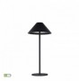 Lampa  Neagra cu Baterie, Dimabila 3W, 3000K