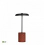 Lampa  Neagra cu Rosu, cu Baterie, Dimabila, 2W