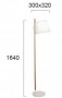 Lampadar  Alb cu Dulie 1xE27