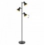 Lampadar  Negru si Auriu cu Dulie 3xE14