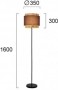 Lampadar  Negru Material Cu Dulie  1xE27