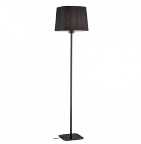Lampadar  Negru Material Gri  1xE27