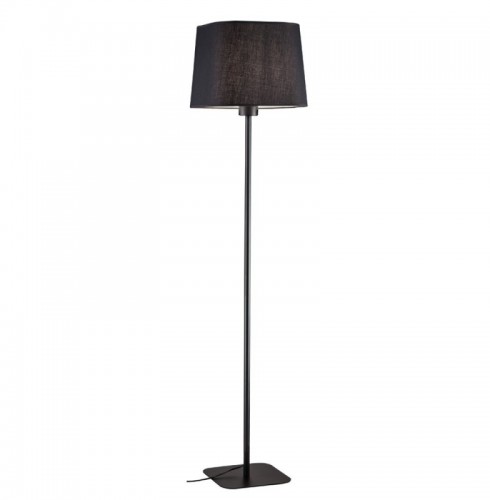 Lampadar  Negru Material Gri  1xE27