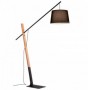 Lampadar  Negru, din Aluminiu si Lemn 1xE27
