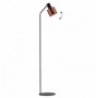 Lampadar  Negru cu Alama 1xE27