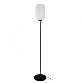 Lampadar  Negru cu Sticla 1xE27