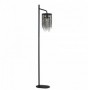 Lampadar  Negru cu Cristale 1xE14