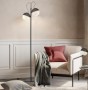 Lampadar  Negru, Tip Glob 2xE27