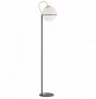 Lampadar  Negru, Tip Glob din Sticla 1xE27