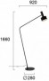 Lampadar  Negru Tip Spot cu Dulie 1xGU10