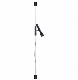 Lampadar  Negru, Tip Spot Suspendat cu Dulie 1xGU10