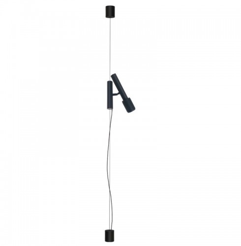 Lampadar  Negru, Tip Spot Suspendat cu Dulie 1xGU10