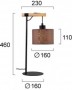 Lampa  Neagra, din Metal si Lemn, Suspendata cu Dulie 1xE27