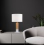 Lampa  Alba, Lemn si Aluminiu 1xE27