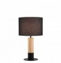 Lampa  Neagra, Lemn si Aluminiu 1xE27