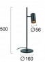 Lampa  Neagra, din Aluminiu, Orientabila 1xGU10