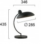 Lampa  Neagra, din Aluminiu cu Dulie 1xE27