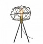 Lampa  Auriu cu Negru Vintage, cu Dulie 1xE27