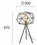Lampa  Auriu cu Negru Vintage, cu Dulie 1xE27