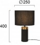 Lampa  Aurie cu Negru, cu Dulie 1xE27