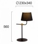 Lampa  Neagra cu Auriu, cu Dulie 1xE27