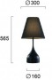 Lampa  Neagra, Conica, cu Dulie 1xE27