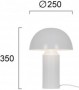 Lampa  Alba din Aluminiu, cu Dulie 1xE14