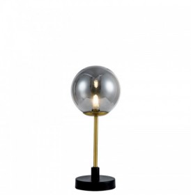 Lampa  Aurie cu Negru, Tip Glob, cu Dulie 1xG9