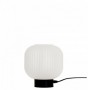 Lampa  Neagra cu Sticla Alba, Dulie 1xE27
