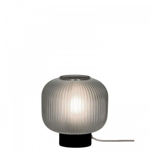 Lampa  Neagra cu Sticla Fumurie, Dulie 1xE27