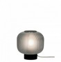 Lampa  Neagra cu Sticla Fumurie, Dulie 1xE27