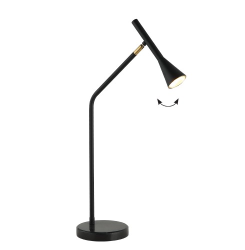 Lampa  Negru cu Auriu, din Aluminiu, Orientabila 1xGU10