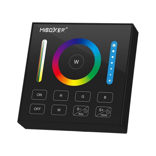 Telecomanda Neagra Banda LED RGB si CCT 1 zona de perete