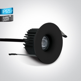 spot led baie incastrat in tavan, culoare negru, ip65, spot baie cu lumina calda, spoturi tavan rigips