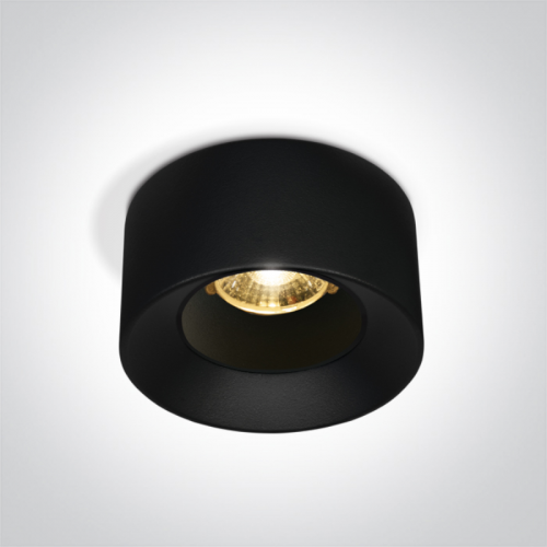 Spot Semi Incastrat Tavan 7W Negru 3000K CRI90 3000K 220V