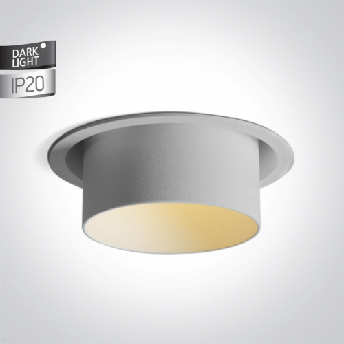 Spot Semi Incastrat in Tavan Alb, Dark Light si dulie GU10