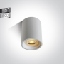 Spot Aplicat Tavan Alb Mat cu dulie GU10 h100mm D70mm