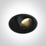 Spot LED Incastrat in Rigips Orientabil, 11W, Negru, cu doua reflectoare bonus, 3000K