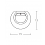 Aplica perete interior moderna gips alb G9