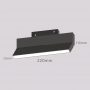 Spot LED Sina Magnetica MIDI 12W 4000K si 3000K Liniar