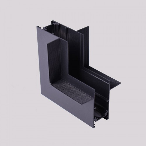 Conector Vertical Sina Magnetica Incastrata Tavan cu Perete, MIDI, Negru