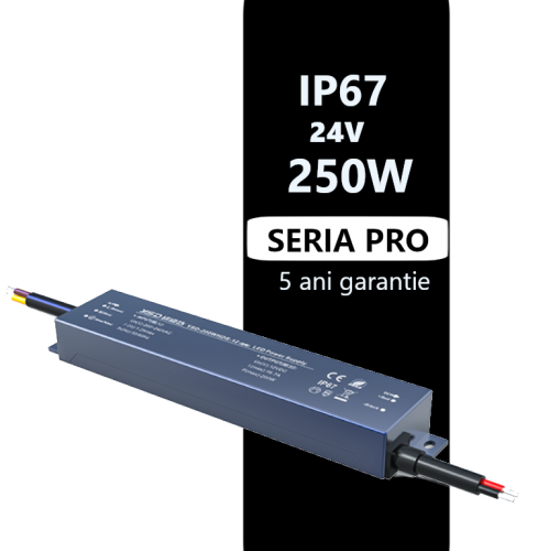 Sursa de alimentare de exterior IP67 250W 24V