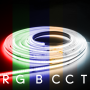 Banda LED COB RGB CCT 24V 16W/M 840LED/M IP65 Profesionala 10 metri