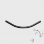 Colt Rotund 90° R150mm Sina Magnetica Aplicata pe Tavan Pro Slim Neagra