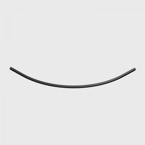 Colt Rotund 90° R550mm Sina Magnetica Aplicata pe Tavan Pro Slim Neagra
