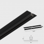 Sina Magnetica Incastrata Pro Slim Neagra trimless 1 metru