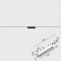 Spot LED Sina Magnetica Slim Pro Alb Liniar 5W 30° L100mm 24V