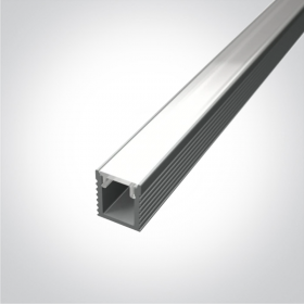 Profil LED Slim Montaj Aplicat, Gri, 2 Metri, Ultra Slim h9mm x 7.8mm