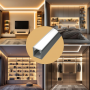 Profil LED Slim Montaj Aplicat, Gri, 2 Metri, Ultra Slim h9mm x 7.8mm